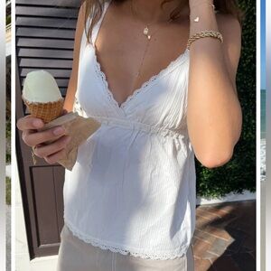 Brandy Melville Edith Lace Tank